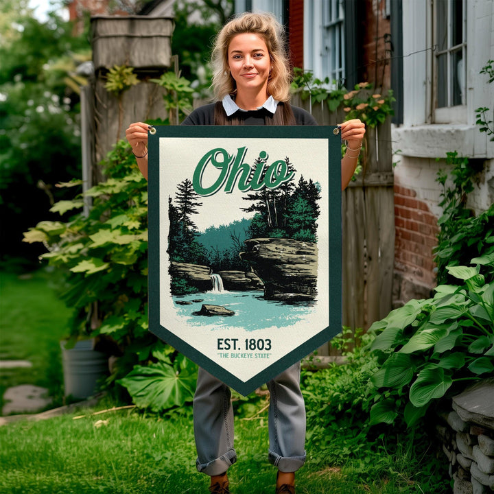 Ohio Felt Camp Flag