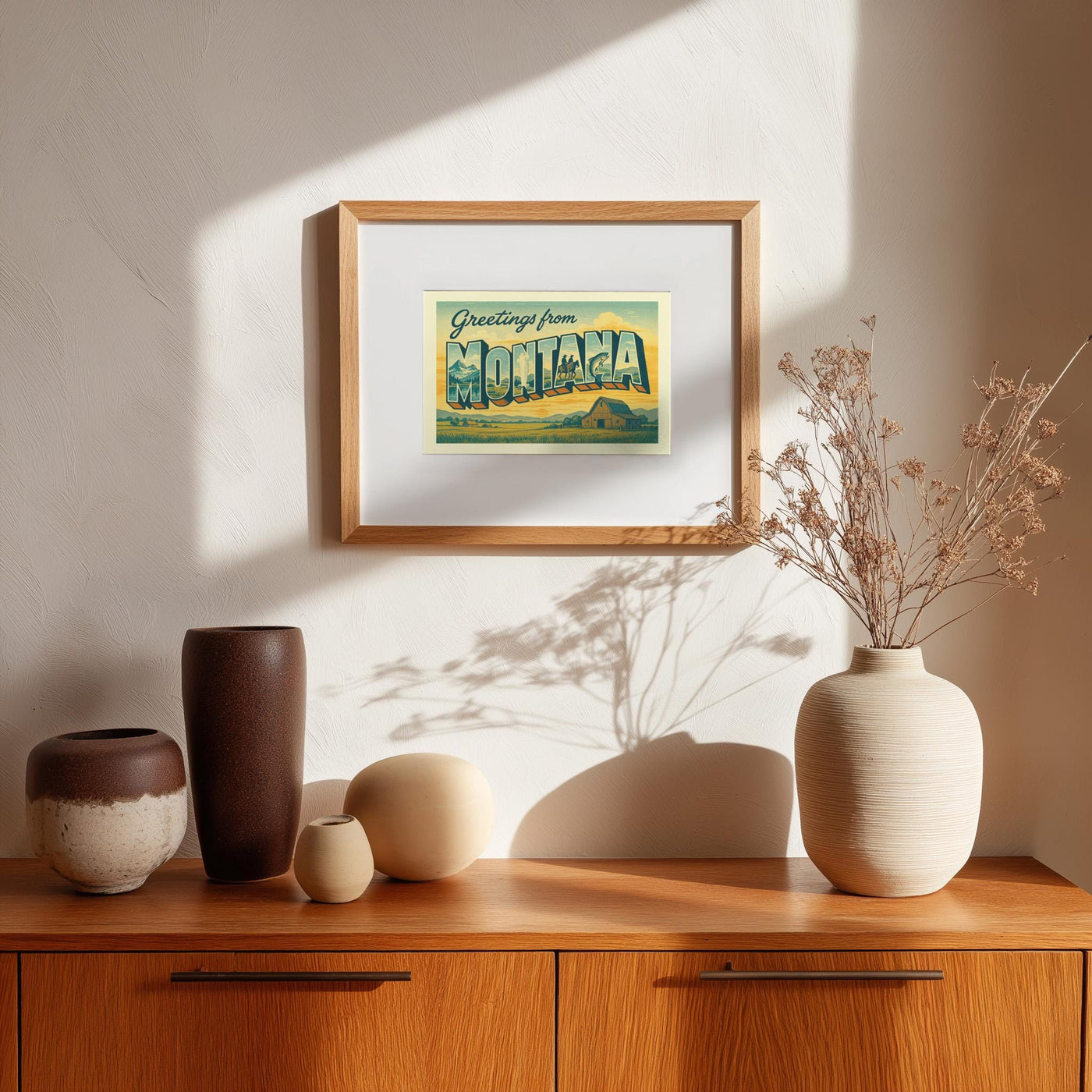 Montana Postcard Art Print