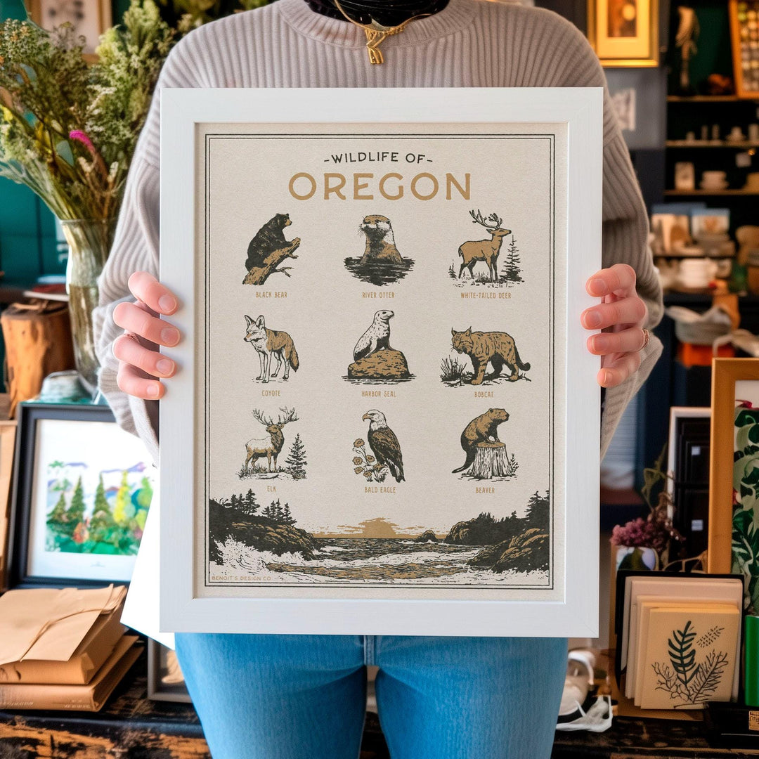Oregon Wildlife Print