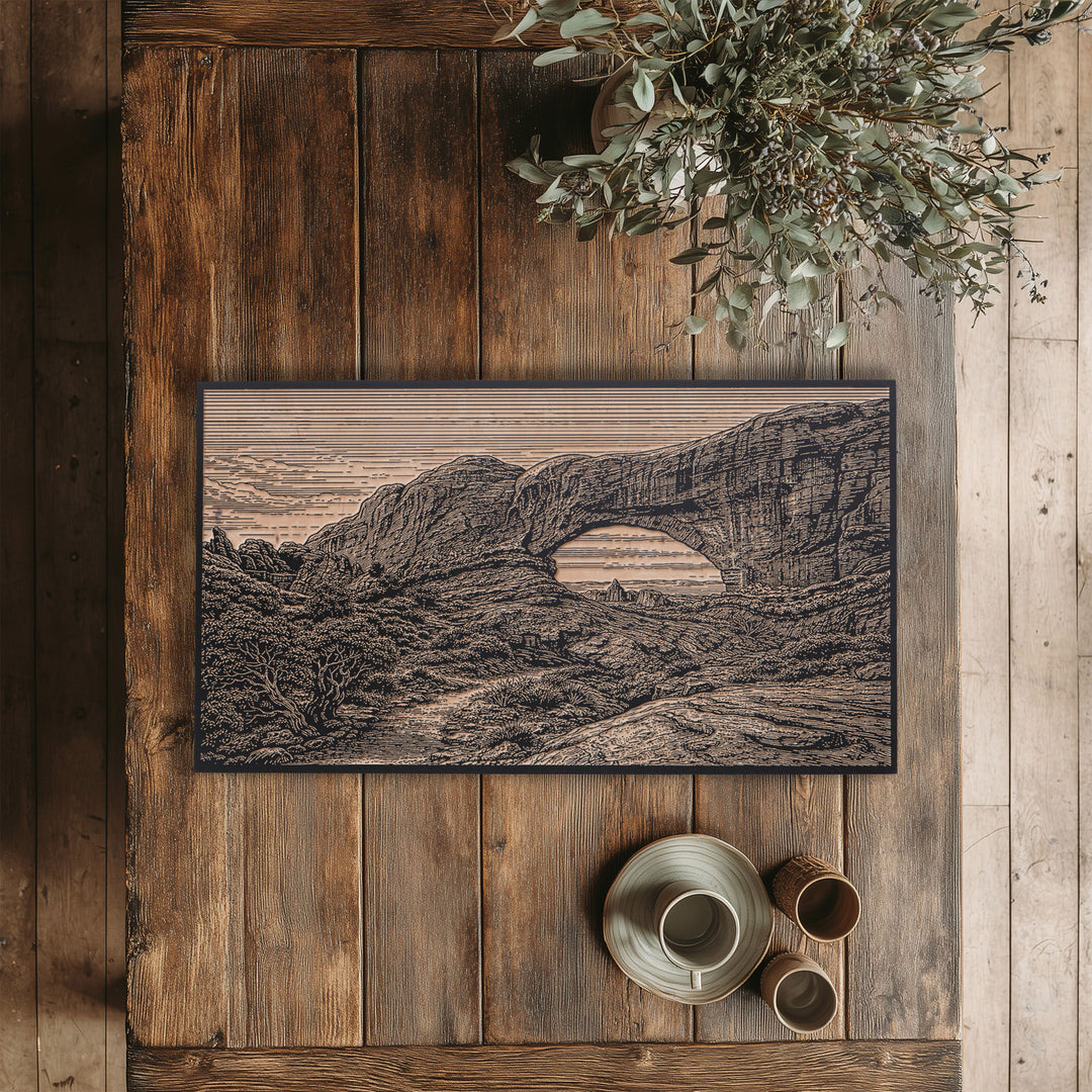 Arches National Park Engraved Birch Art Panel