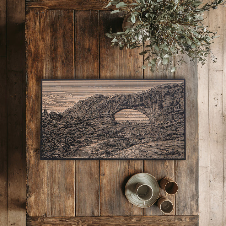 Arches National Park Engraved Birch Art Panel