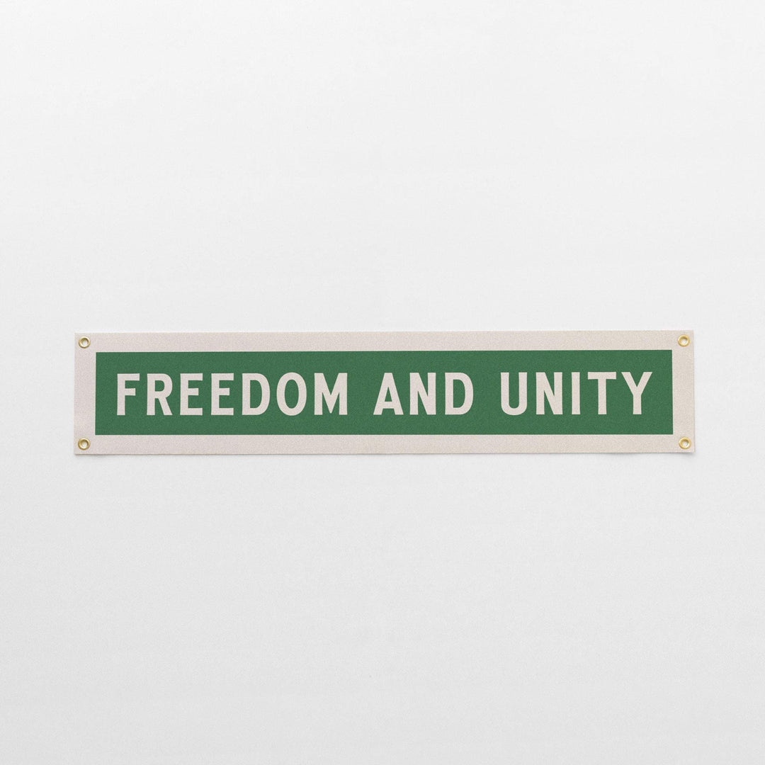 Freedom And Unity Felt Sign Banner