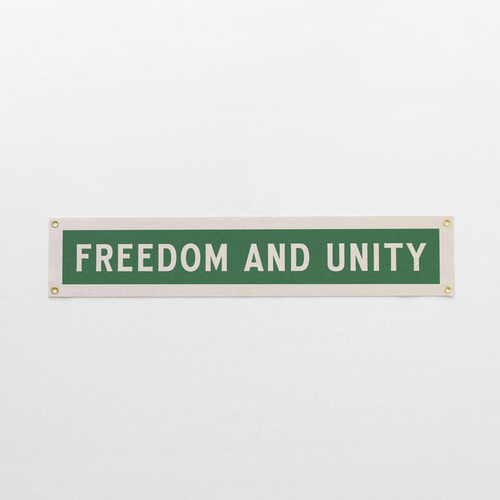 Freedom And Unity Felt Sign Banner