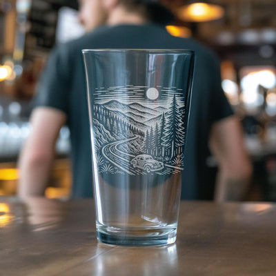 Blue Ridge Parkway Engraved Glasses