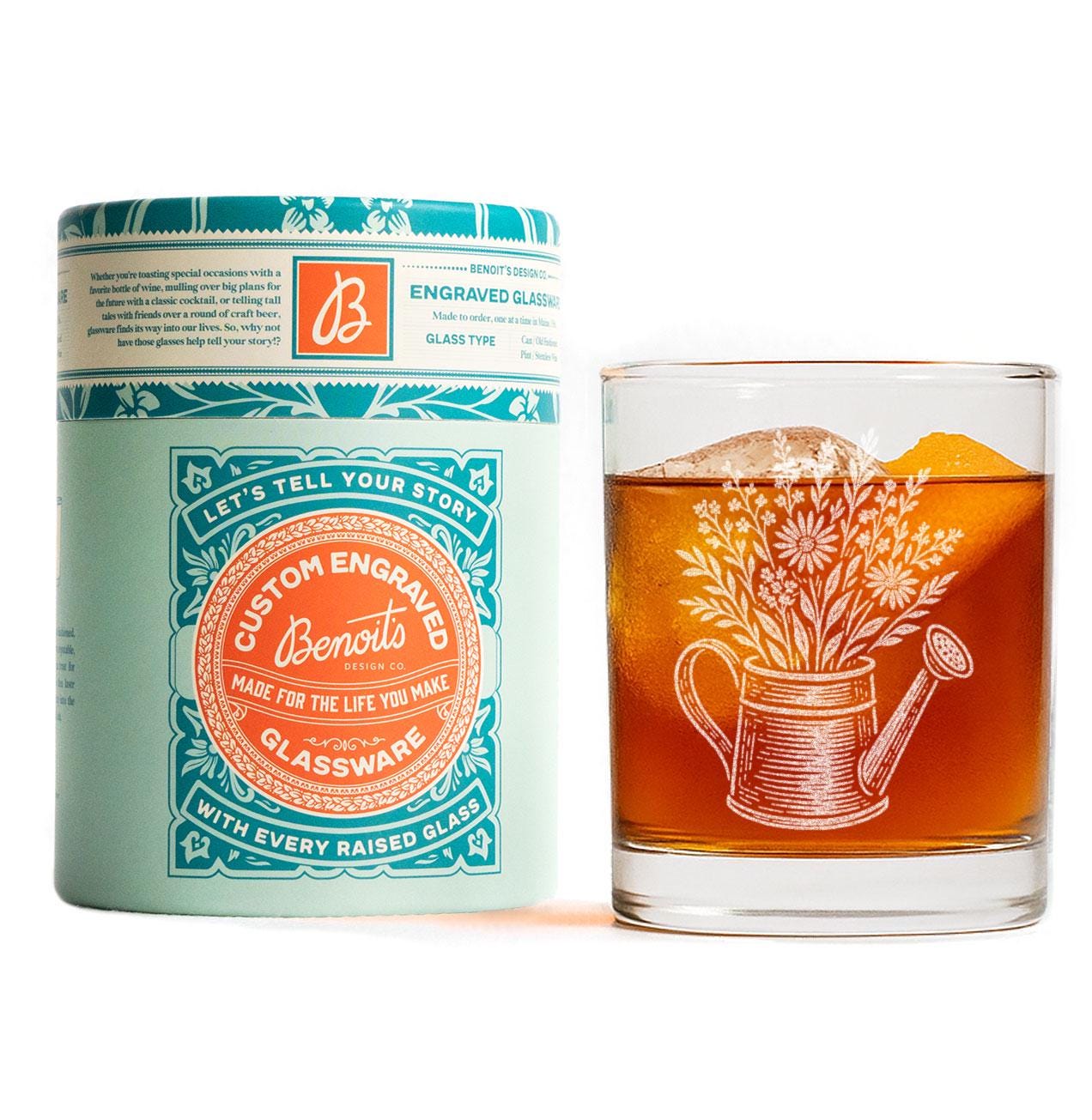 Wildflower Bouquet Glass