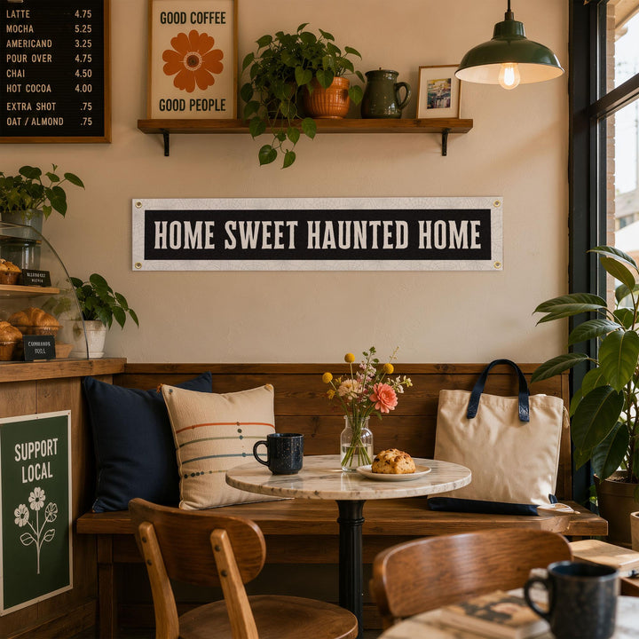 Home Sweet Haunted Home Felt Banner