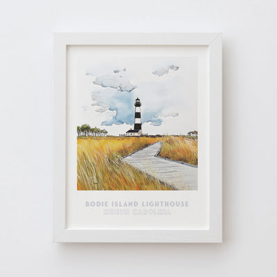Bodie Island Lighthouse North Carolina Wall Art Print