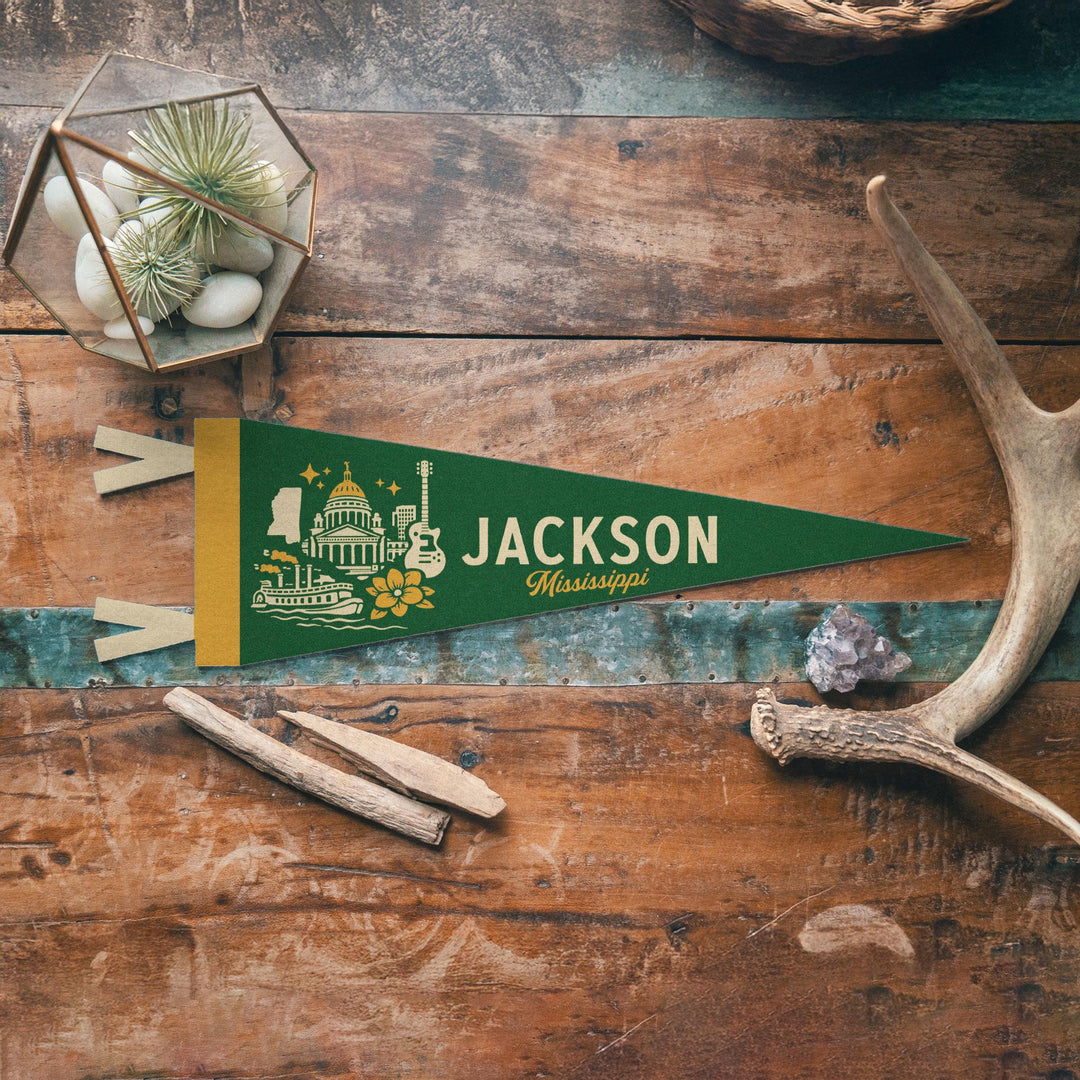 Jackson Mississippi Felt Pennant