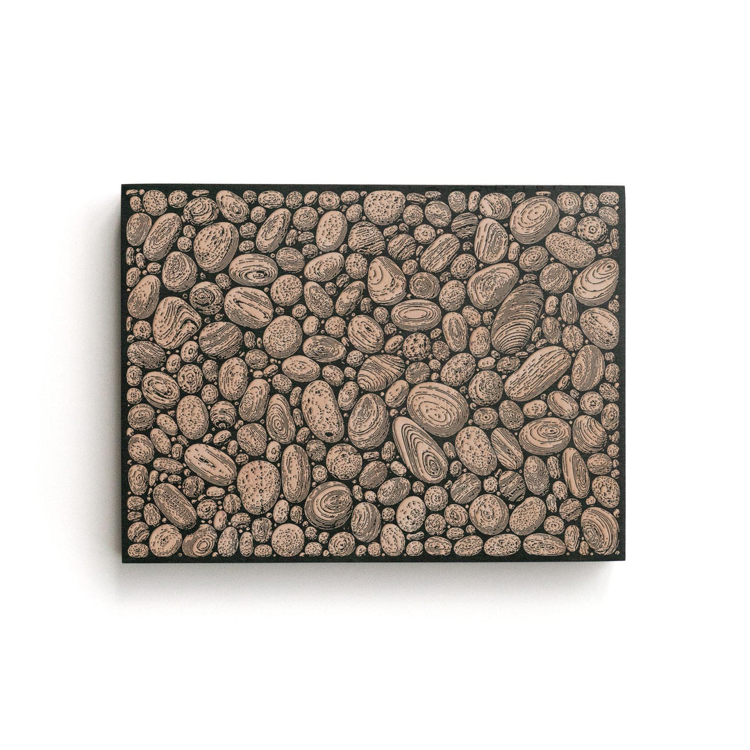Pebbles Engraved Birch Art Panel