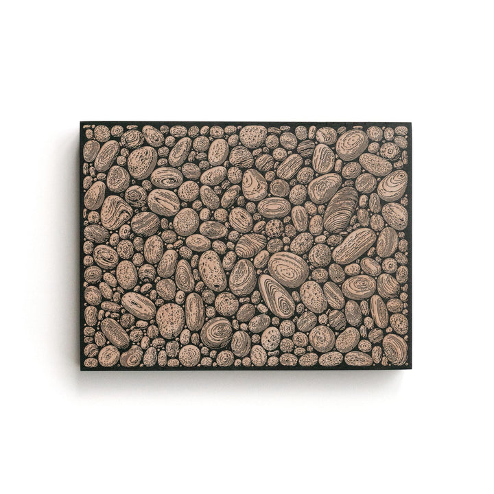 Pebbles Engraved Birch Art Panel
