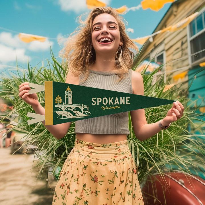 Spokane Washington Felt Pennant