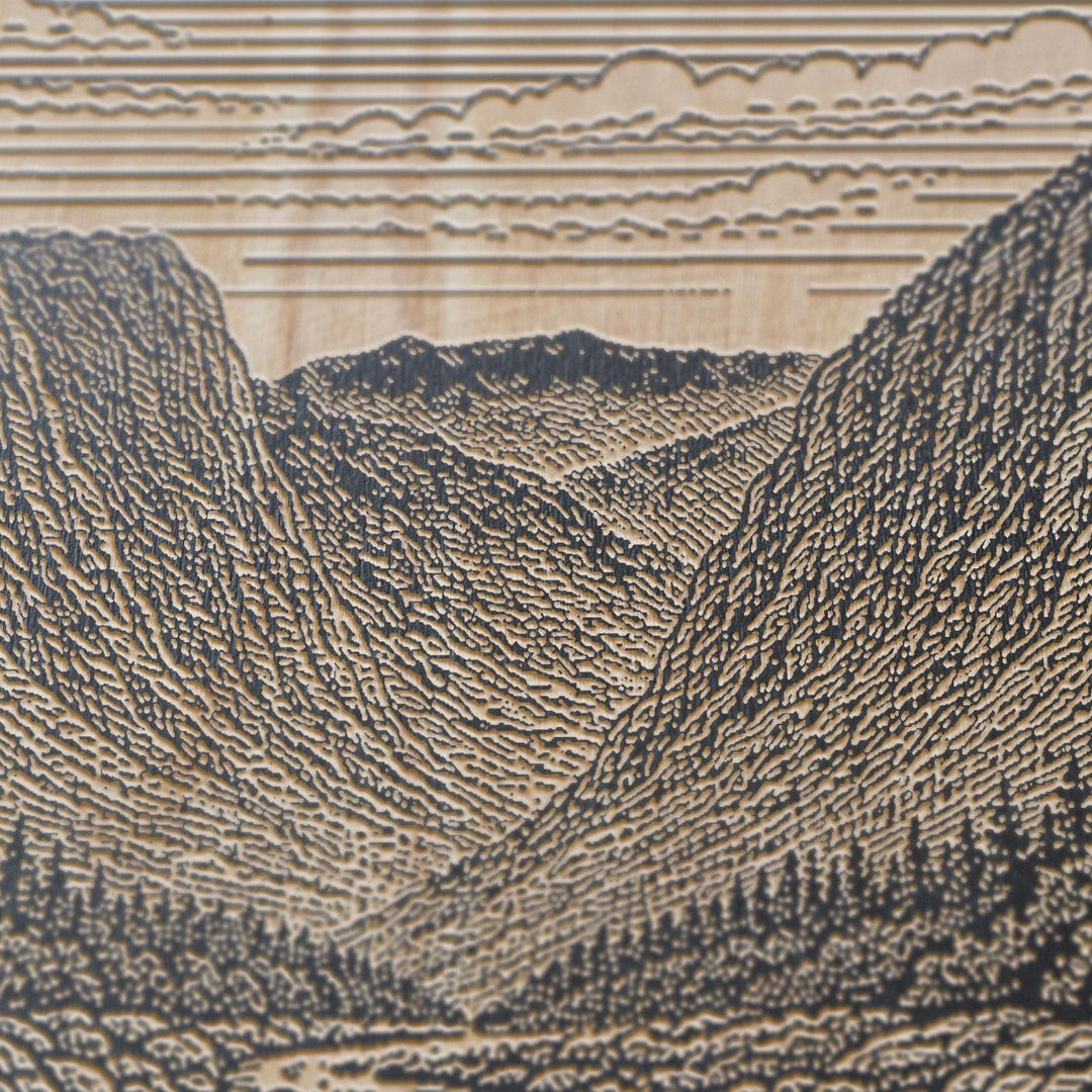 White Mountains Engraved Birch Art Panel