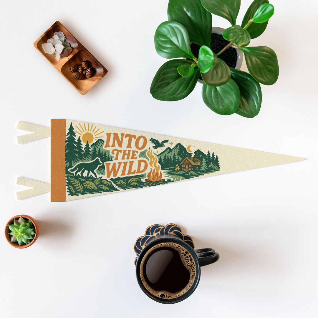 Into the Wild Felt Pennant