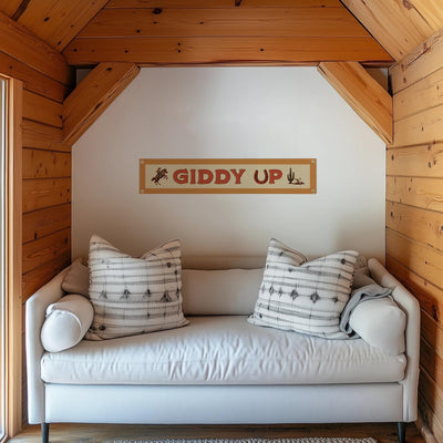 Giddy Up Felt Sign Banner