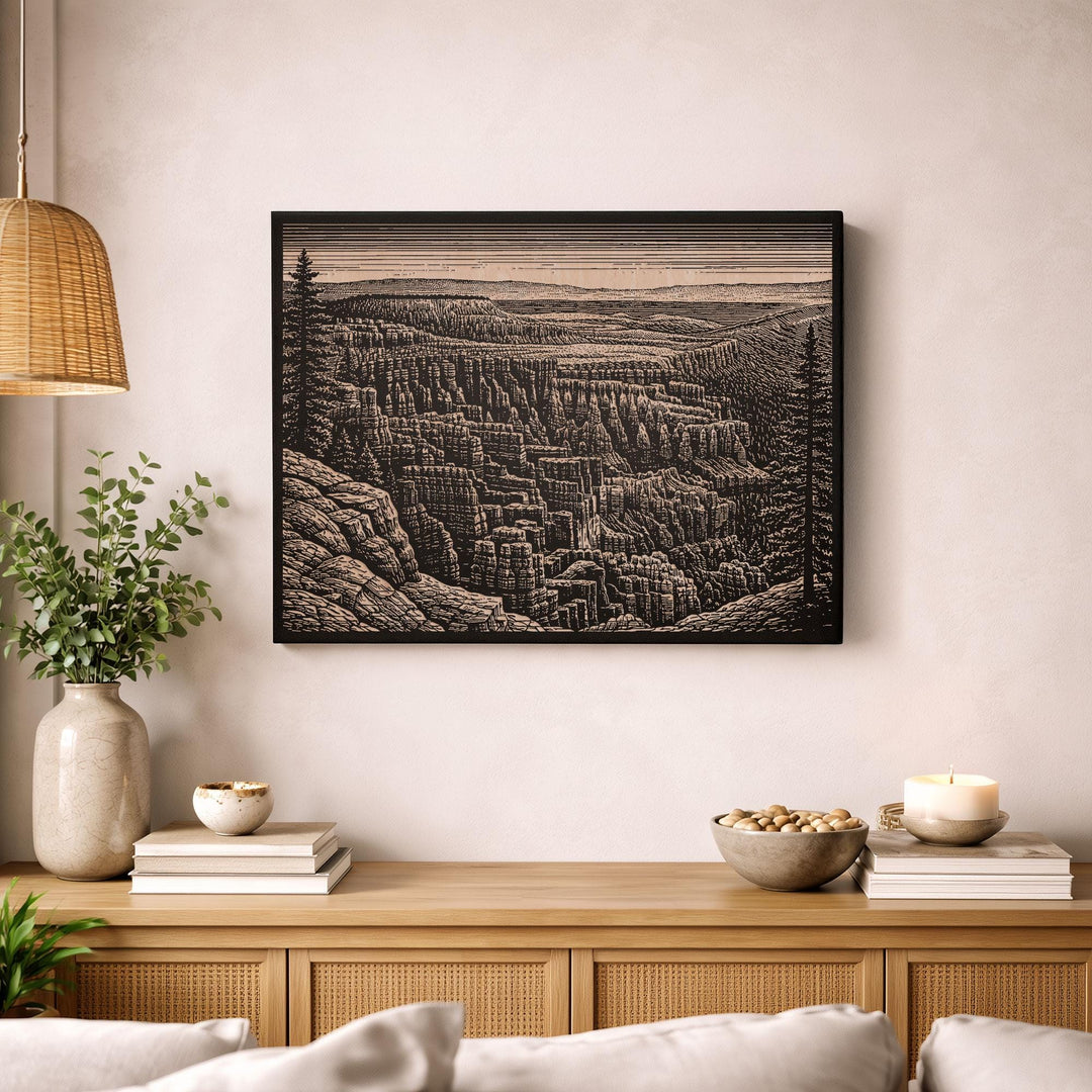 Bryce Canyon Utah Engraved Birch Art Panel