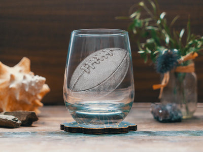 Football Glasses | Sports Themed Whiskey, Wine & Beer Glassware, Football Athlete  Drinkware Gift, Game Day Drinkware, Football Fan Gift