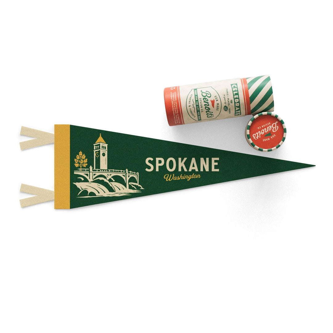 Spokane Washington Felt Pennant