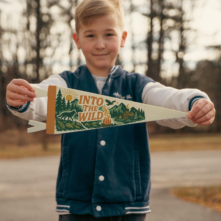 Into the Wild Felt Pennant