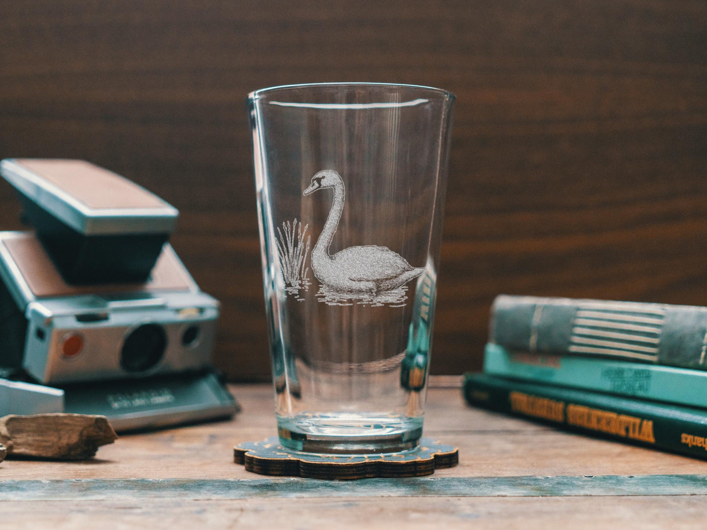 Swan Glasses | Birding Personalized Whiskey, Wine & Beer Glassware, Nature Inspired Drinkware, Elegant Waterfowl Wildlife Decor, Birder Gift