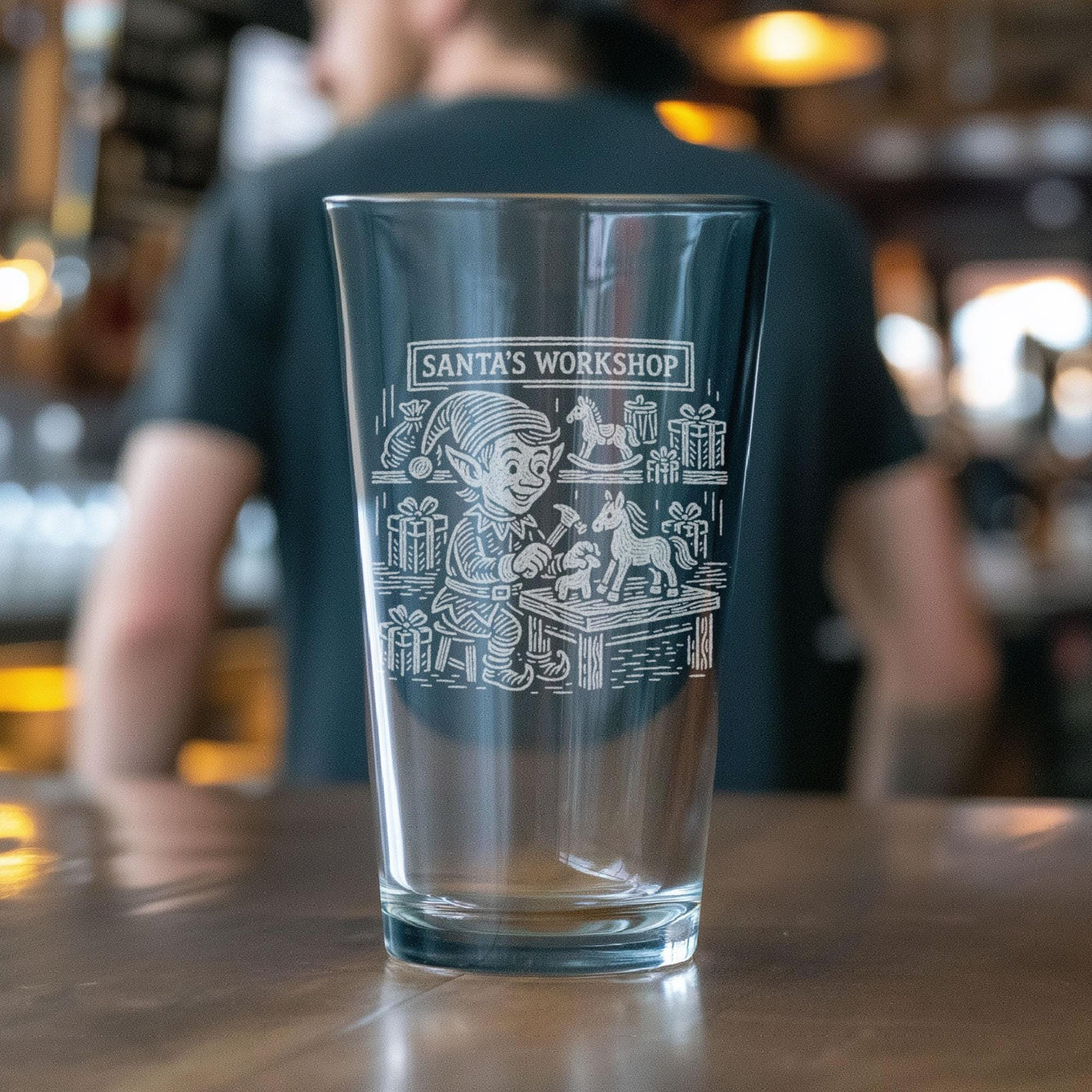 Santa’s Workshop Glass