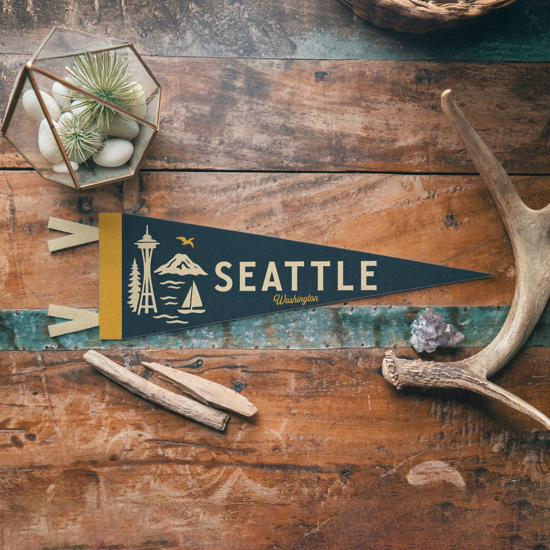 Seattle Washington Felt Pennant