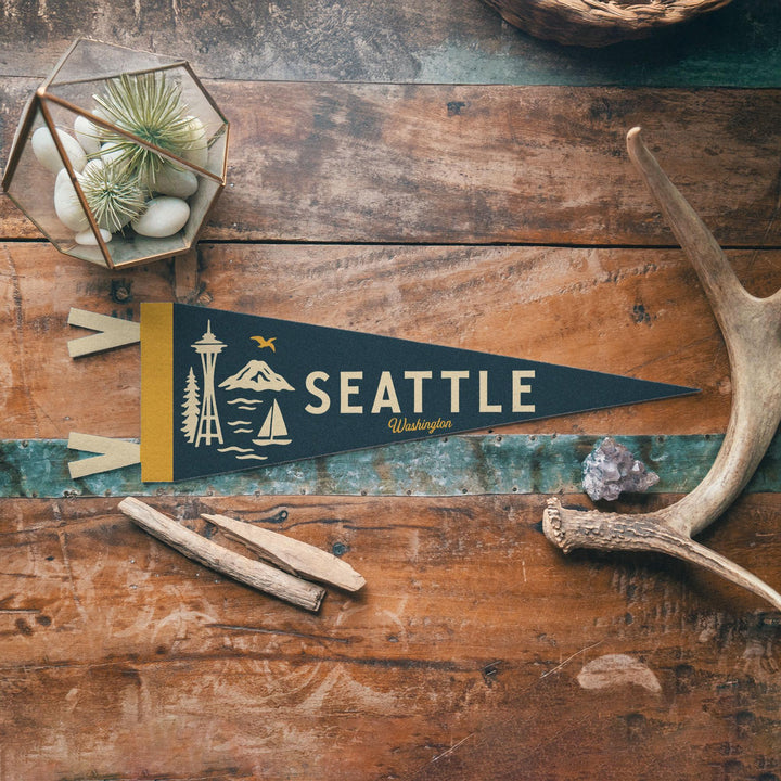 Seattle Washington Felt Pennant