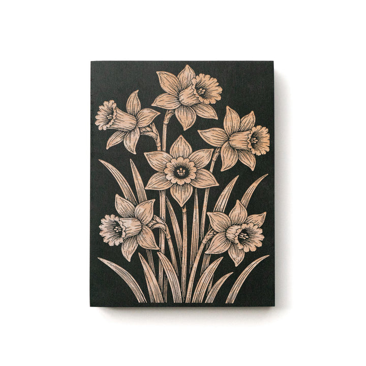 Daffodil Bunch Engraved Birch Art Panel