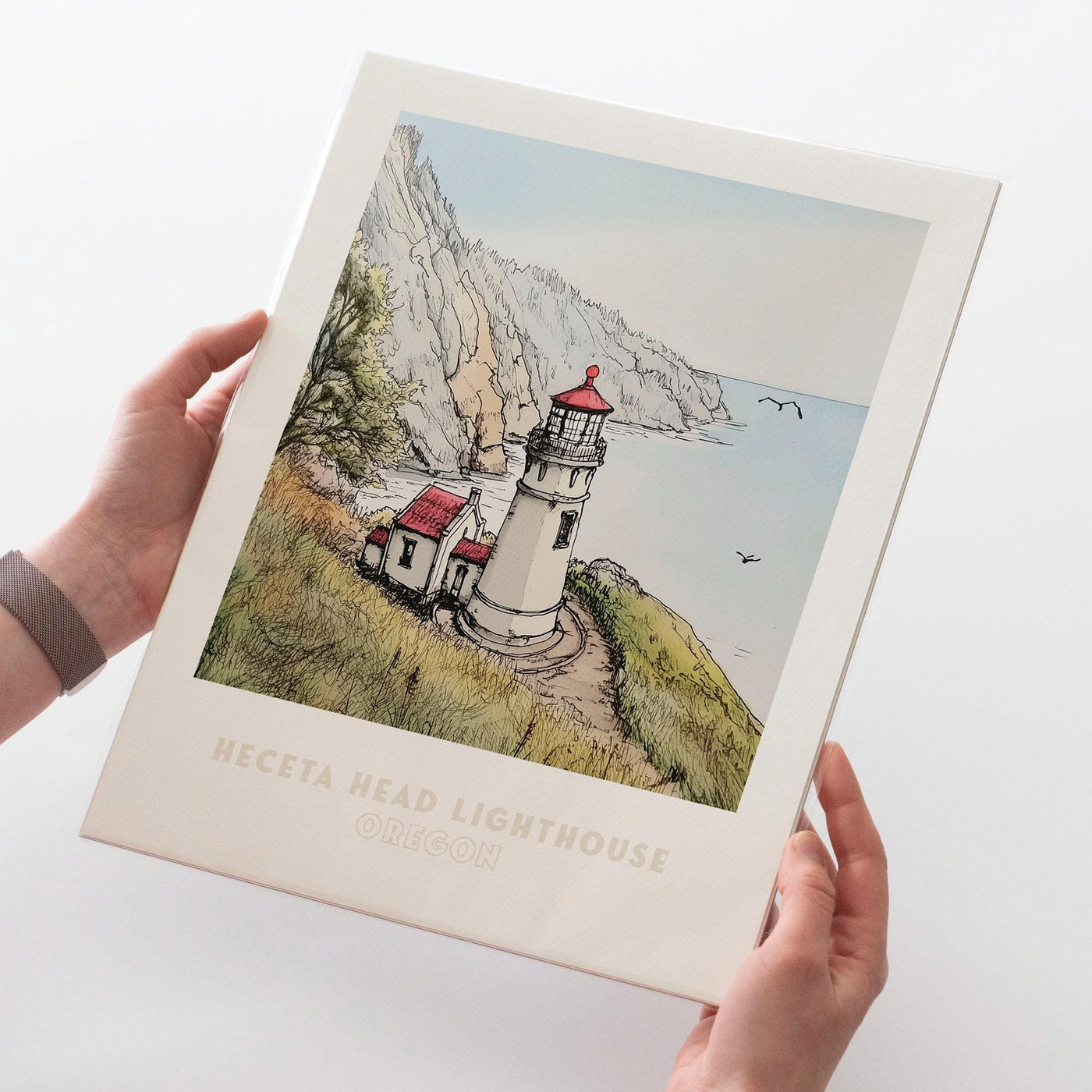 Heceta Head Lighthouse Oregon Wall Art Print