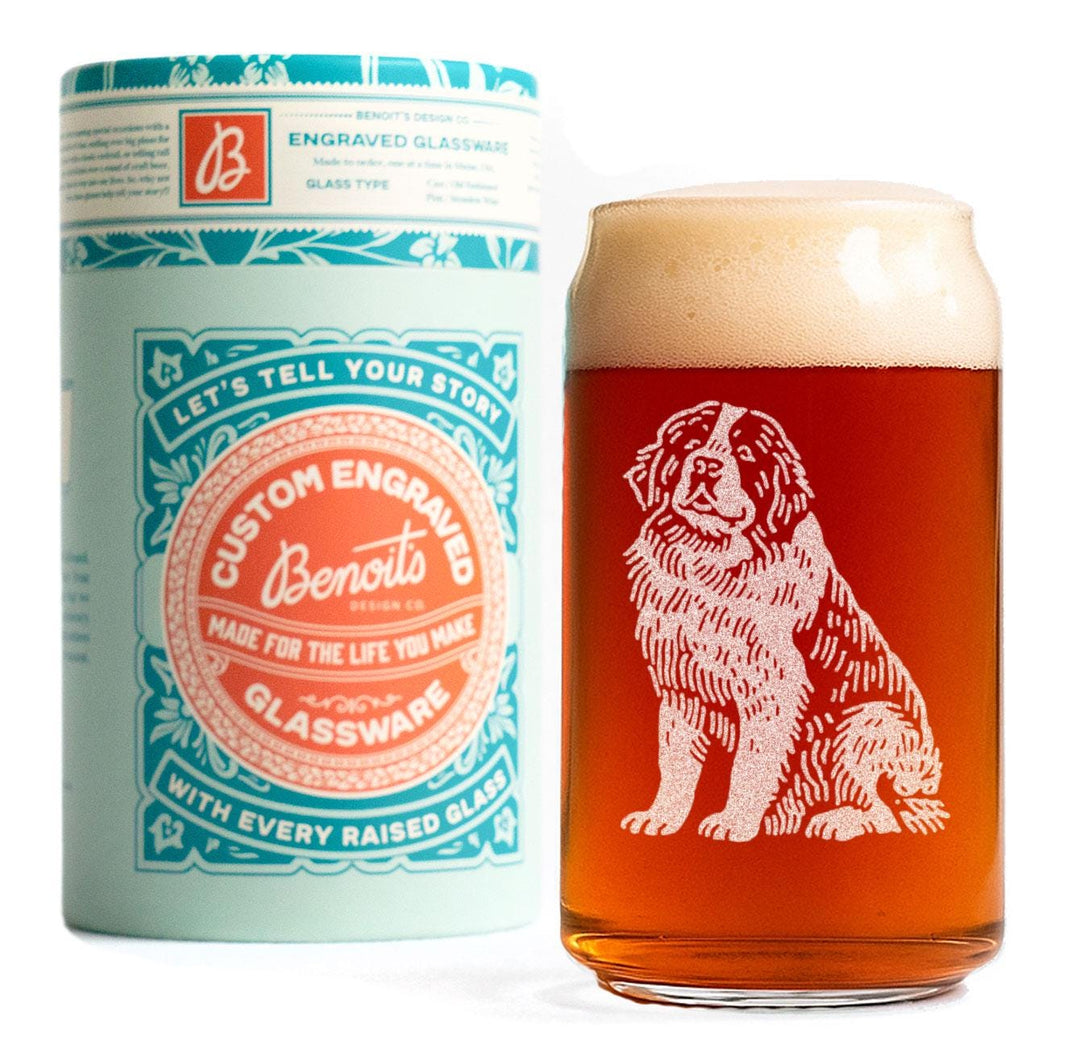 Saint Bernard Customizable Dog Glasses