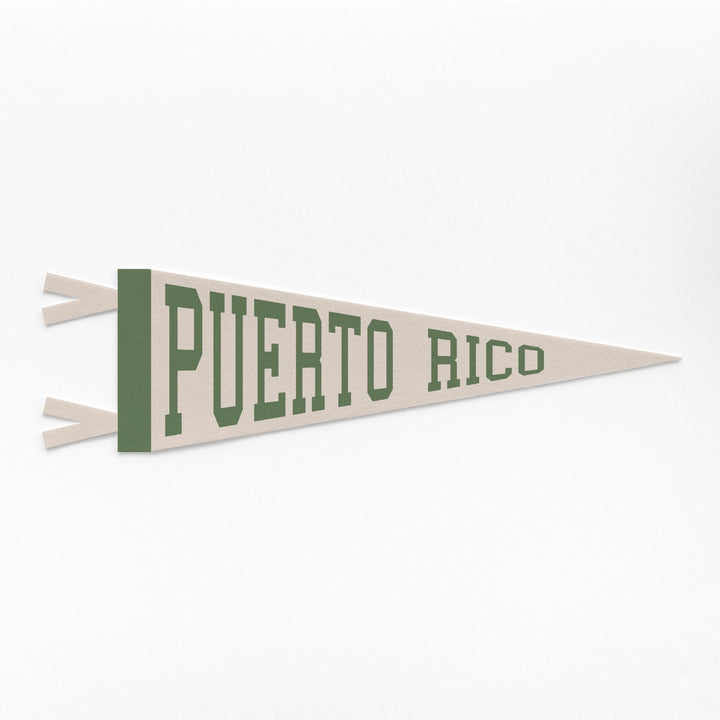 Puerto Rico Varsity Felt Pennant