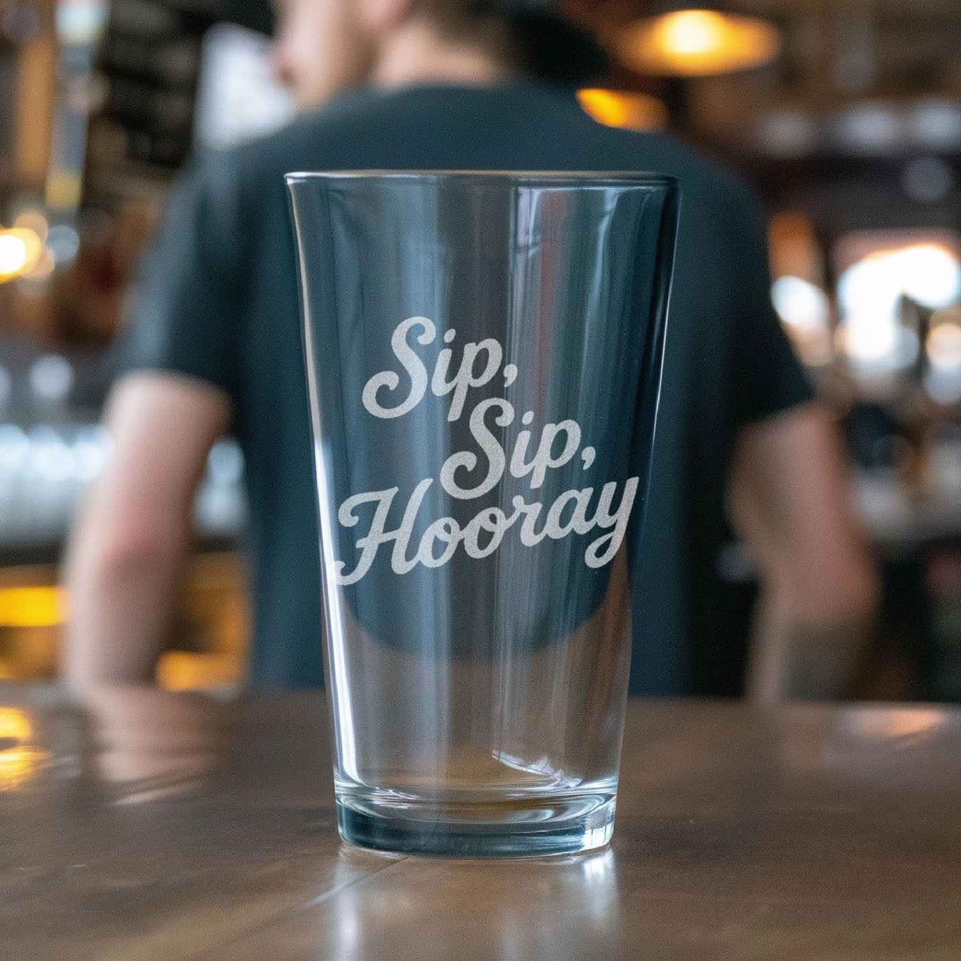 Sip Sip Hooray Glass