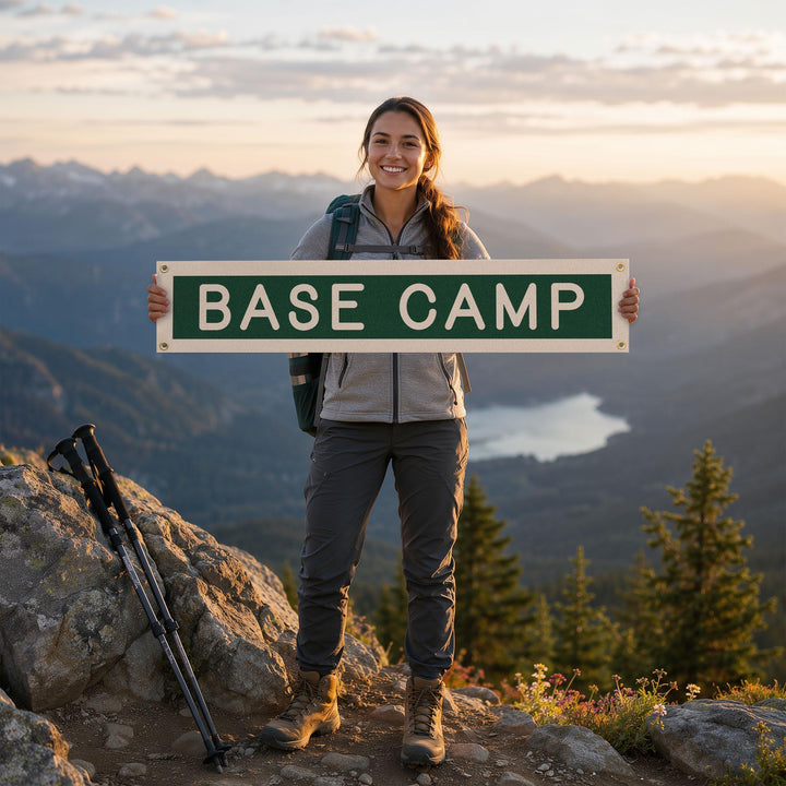 Base Camp Felt Banner