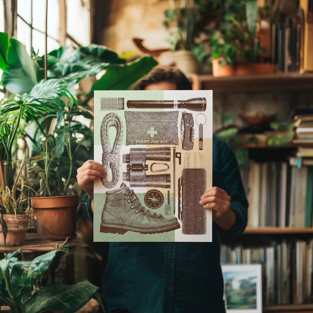 Great Outdoors Flatlay Print