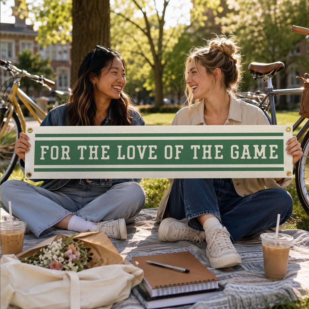 For the Love of the Game Felt Banner