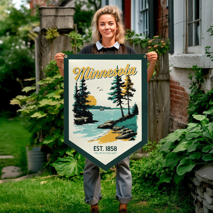 Minnesota Felt Camp Flag