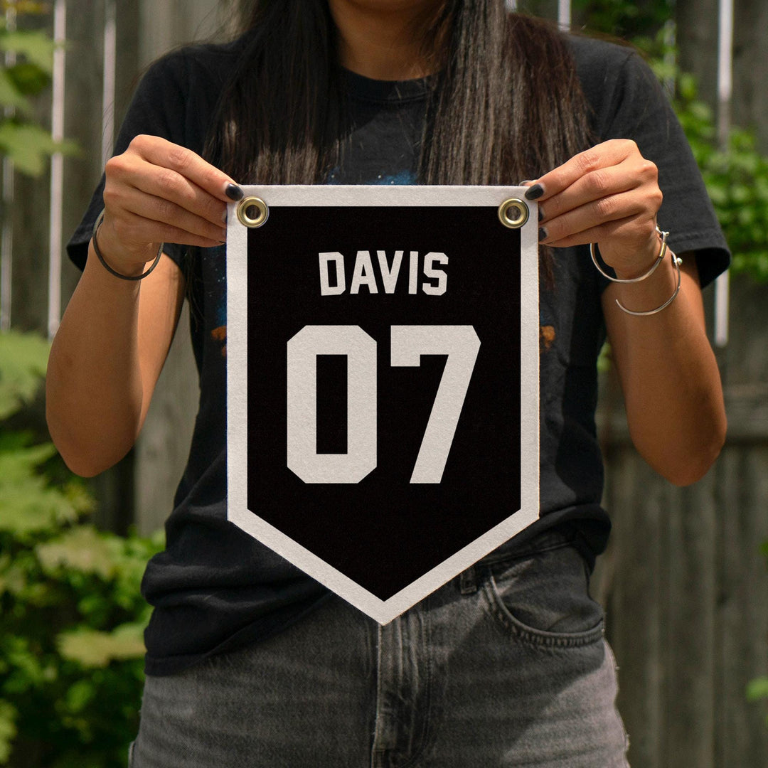 Custom Sports Jersey Style Felt Camp Banner
