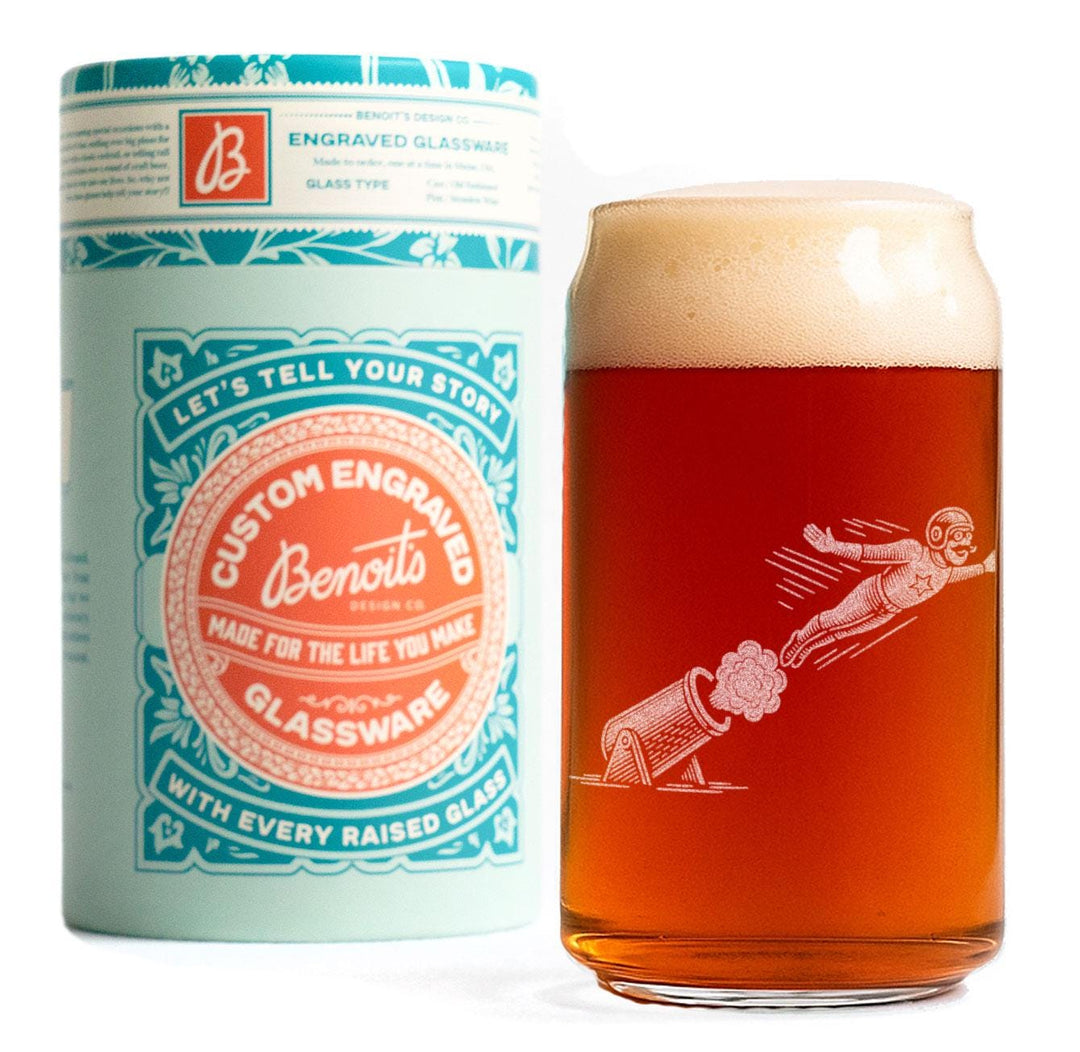 Human Cannonball Glasses