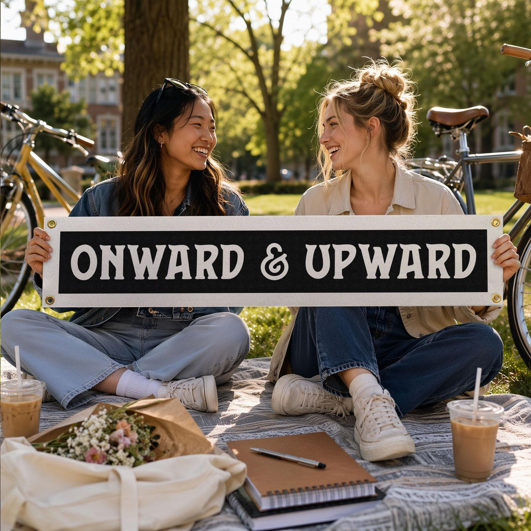 Onward &amp; Upward Felt Banner