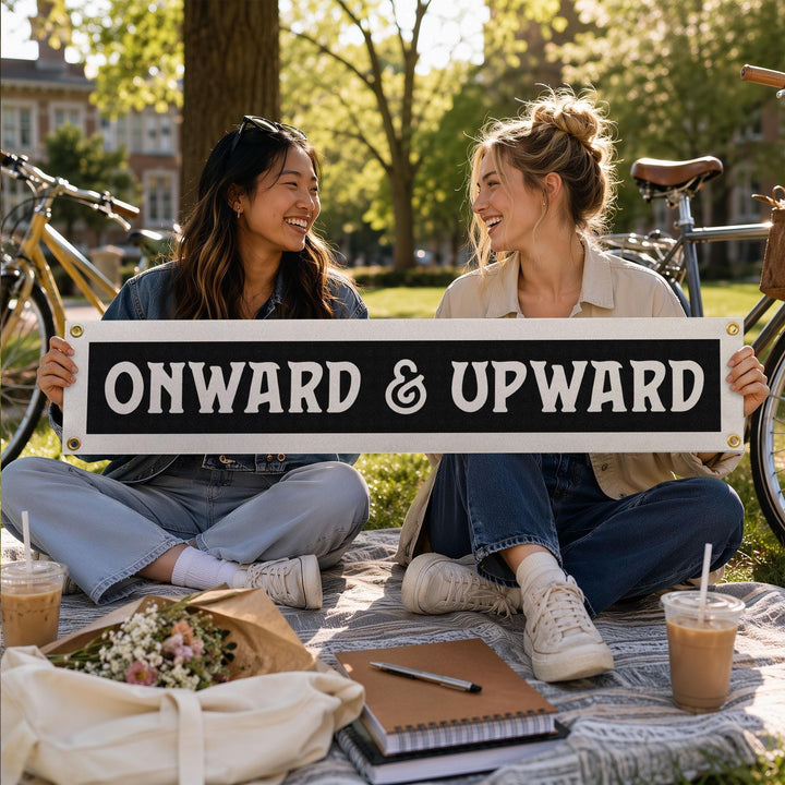 Onward &amp; Upward Felt Banner