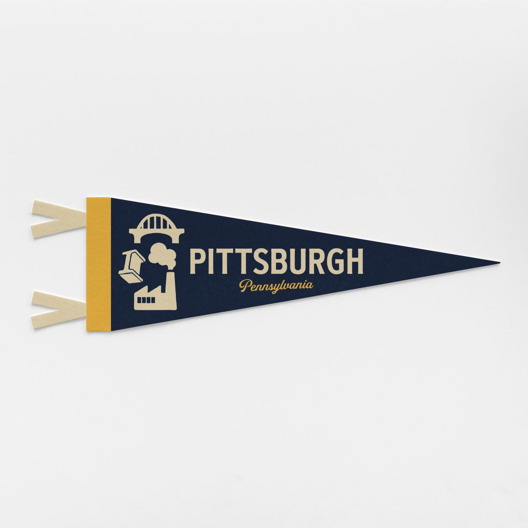 Pittsburgh, Pennsylvania Felt Pennant