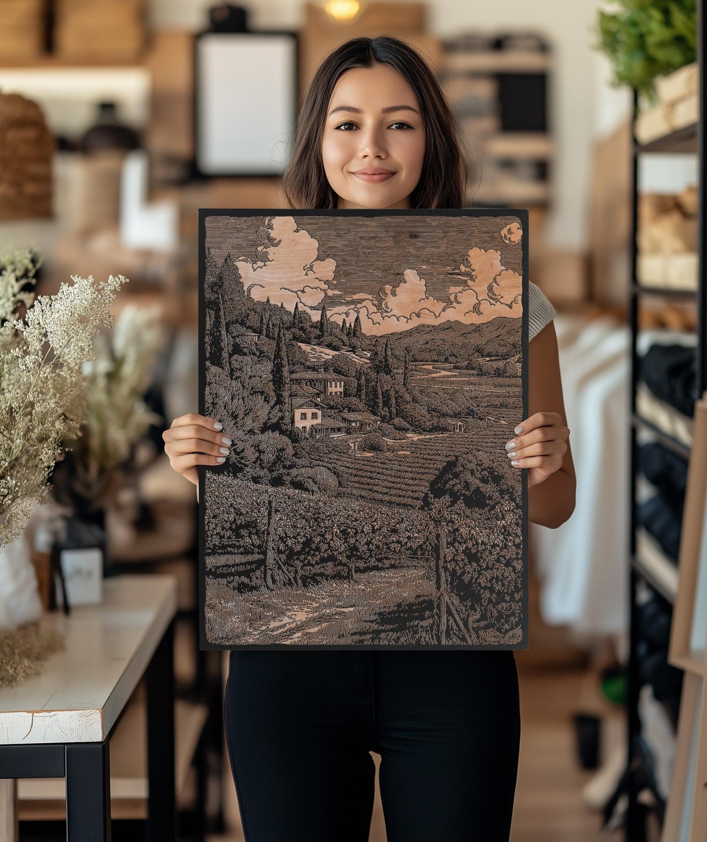 Napa Valley Vineyard Scene Wall Art