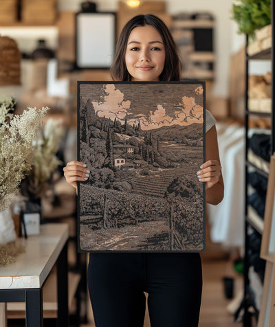 Napa Valley Vineyard Scene Wall Art