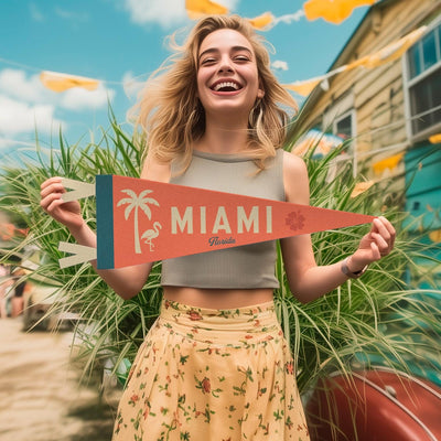 Miami, Florida Felt Pennant