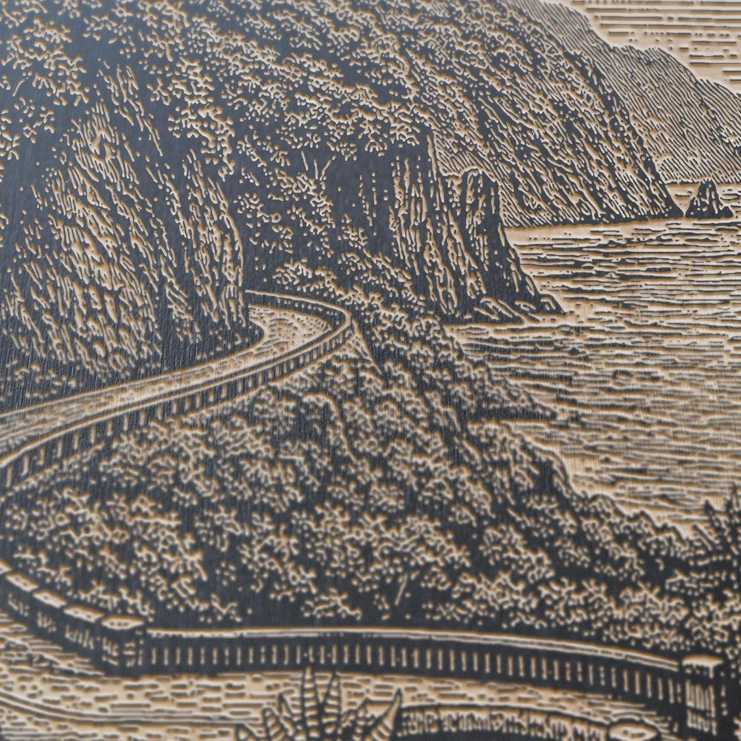 Maui Road to Hana Engraved Birch Art Panel