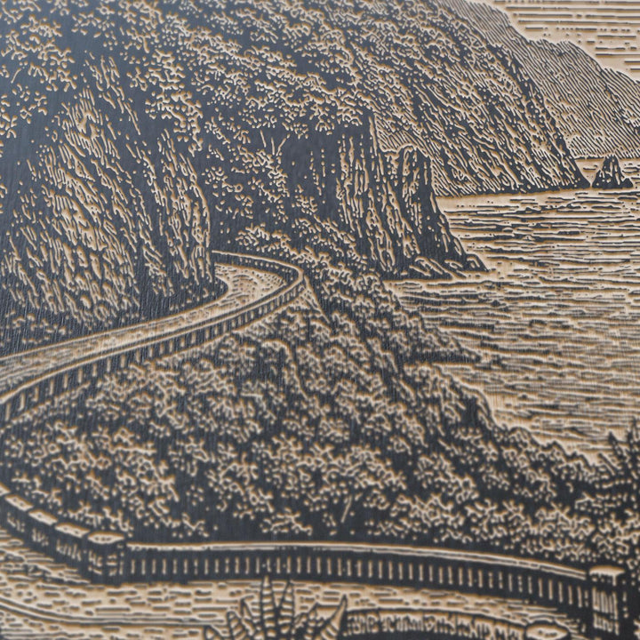 Maui Road to Hana Engraved Birch Art Panel