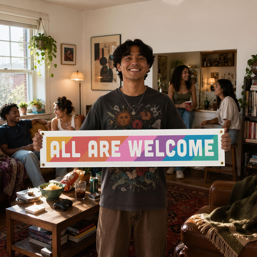 All Are Welcome Felt Banner