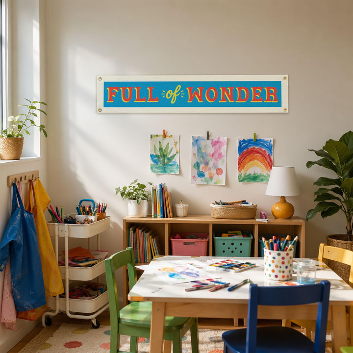 Full of Wonder Felt Banner