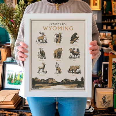 Wyoming Wildlife Print