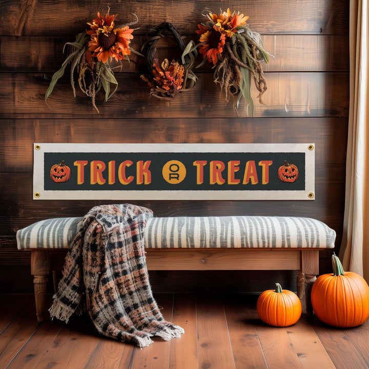 Trick or Treat Felt Banner