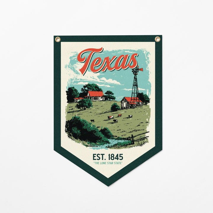 Texas Felt Camp Flag